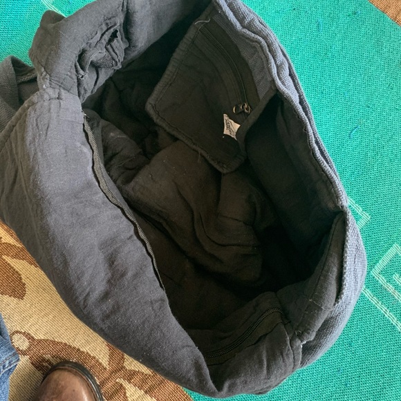 Ganesh Himal Fair Trade Messenger Bag Navy - Picture 8 of 8